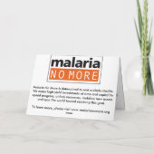 Geef het geschenk van het leven - Geef een bed...  Feestdagen Kaart (Achterkant)