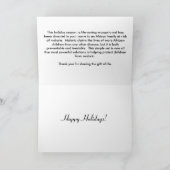 Geef het geschenk van het leven - Geef een bed...  Feestdagen Kaart (Binnen)