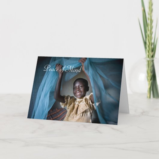 Geef het geschenk van het leven - Geef een bed... Feestdagen Kaart (Voorkant)