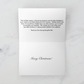 Geef het geschenk van het leven - Geef een bed...  Feestdagen Kaart (Binnen)