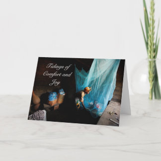 Geef het geschenk van het leven - Geef een bed... Feestdagen Kaart