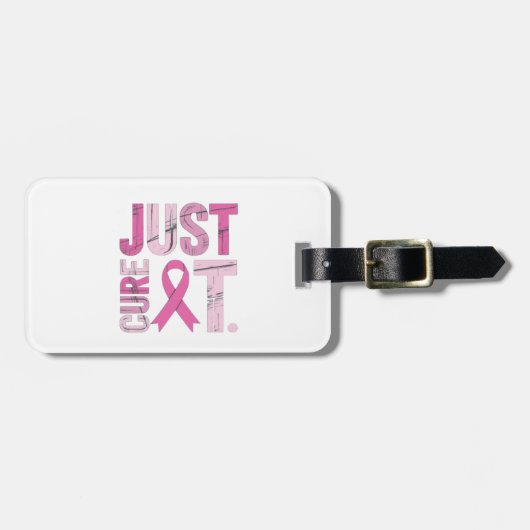 💖🎗️ Geef het gewoon een oplossing 💪🌸 Bagagelabel (Voorkant horizontaal)