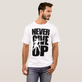 Geef het hekwerk nooit op t-shirt (Voorkant volledig)