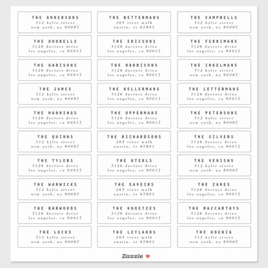 geef het individuele de adreszegel van de trouwgas sticker (Vel)