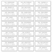 geef het individuele de adreszegel van de trouwgas sticker (Voorkant)