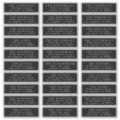 geef het individuele de adreszegel van de trouwgas sticker (Voorkant)