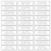 geef het individuele etiket van het de postadres v sticker (Voorkant)