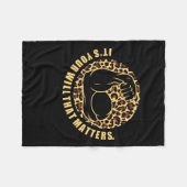 Geef het je alles fleece deken (Voorkant (Horizontaal))