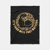 Geef het je alles fleece deken (Voorkant)