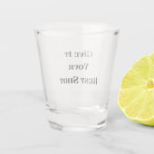Geef het je beste schot op een shot glas (Achterkant)