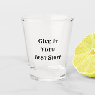 Geef het je beste schot op een  shot glas