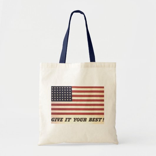 Geef het je beste! tote bag (Voorkant)