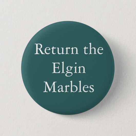 Geef het logo van de Elgin Marbles weer Ronde Button 5,7 Cm (Voorkant)