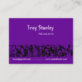 Geef het malplaatje van de Primaire Bedrijfskaart  Visitekaartje (Achterkant)