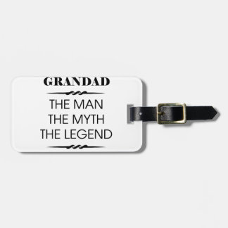 Geef het Man de mythe de legenda Bagagelabel