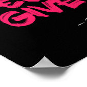 Geef het niet op. Geef nooit op Poster (Hoek)