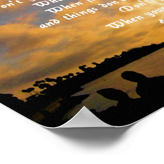 Geef het niet op. poster (Hoek)