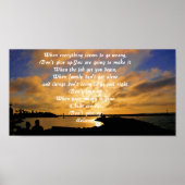 Geef het niet op. poster (Voorkant)