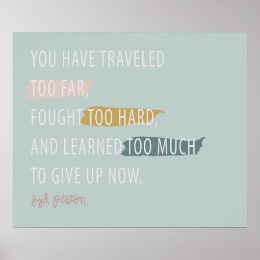 Geef het niet op poster (Voorkant)