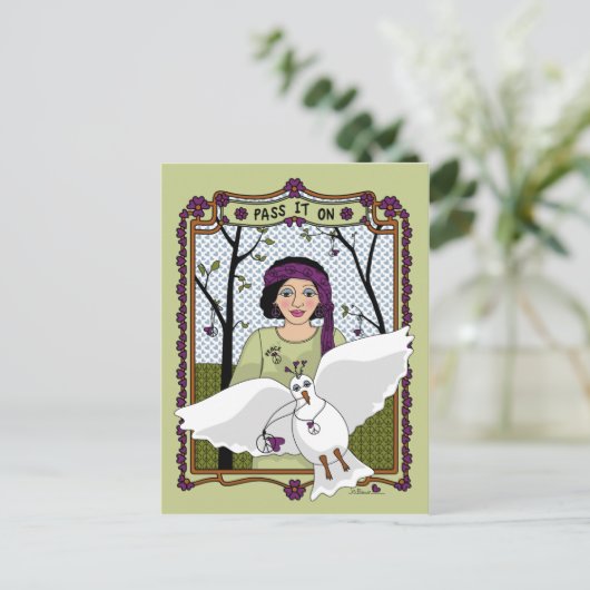 Geef het On_A_ Briefkaart over (Staand voorkant)