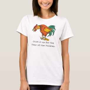 Geef het op voor het Jaar van de Haan T-Shirt