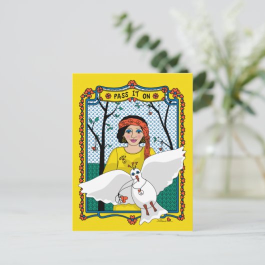 Geef het over_B_ Briefkaart (Staand voorkant)