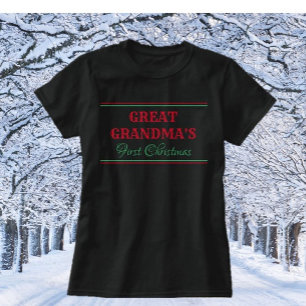 GEEF HET! Overgrootmoeder Eerste Kerstmis shirt