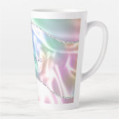 Geef het Paarse Manuscript van de Naam aan, Irides Latte Mok (Rechts)