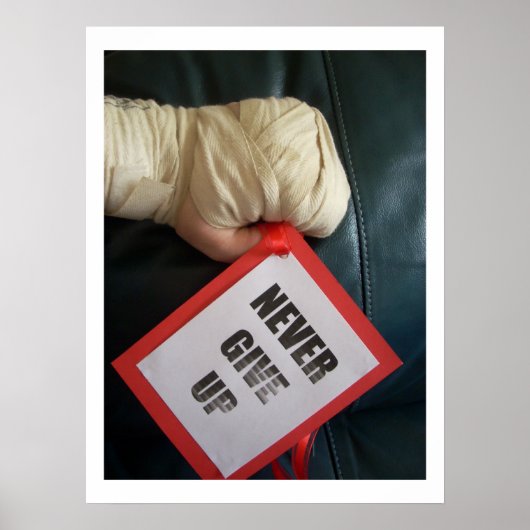 Geef het Poster Boxing nooit op (Voorkant)