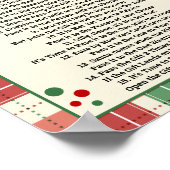 Geef het prijzengedicht Kerstspel Plakken Teken Poster (Hoek)