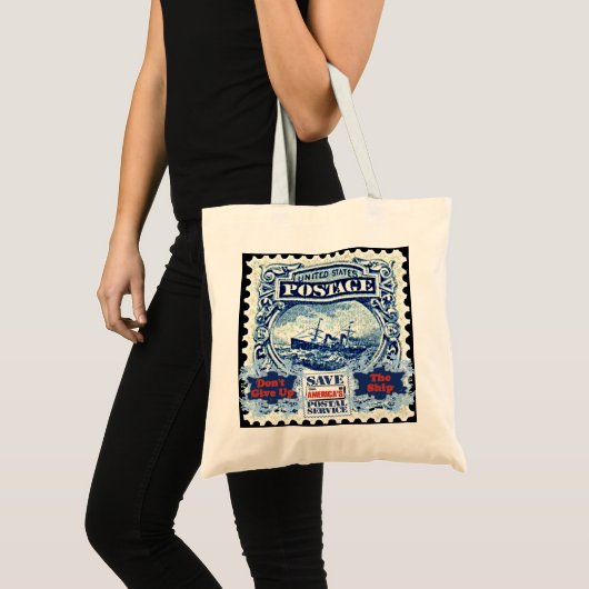 Geef het schip niet op tote bag (Voorkant (product))