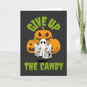 Geef het Snoep Halloween groet op Kaart