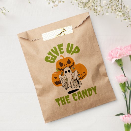 Geef het Snoep Halloween op Bedankzakje (Gezegeld)
