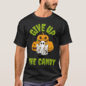 Geef het Snoep Halloween op T-shirt (Voorkant)