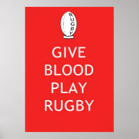Geef het spel Rugby van het Bloed