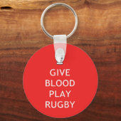 Geef het spel Rugby van het Bloed Sleutelhanger (Voorkant)