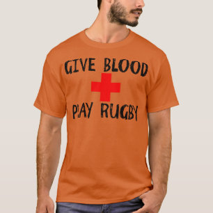 Geef het spel Rugby van het Bloed T-shirt
