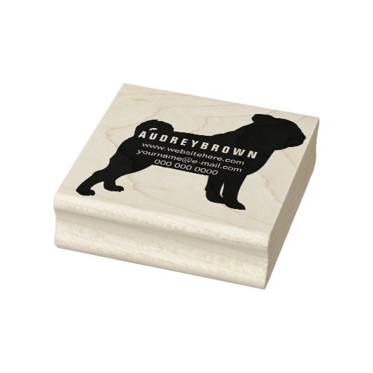 Geef het terugzendadres van de hond toe rubberstempel (Stempel)