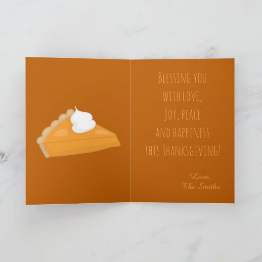 Geef het thema Bedankt Turkije Feestdagen Kaart (Binnen)