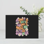 Geef het toe, je gaat me deze zomer missen kaart (Staand voorkant)