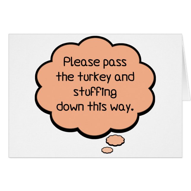 Geef het Turkije en het stuwen. (Voorkant Horizontaal)