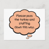 Geef het Turkije en het stuwen. Briefkaart (Voorkant)