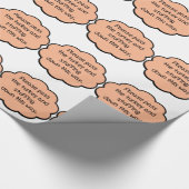 Geef het Turkije en het stuwen. Cadeaupapier (Hoek)