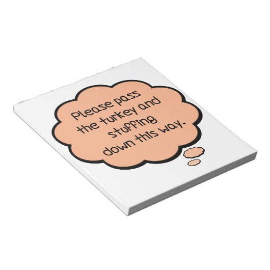 Geef het Turkije en het stuwen. Notitieblok (Schuin)