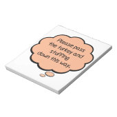 Geef het Turkije en het stuwen. Notitieblok (Linkerzijde)