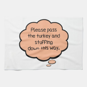 Geef het Turkije en het stuwen. Theedoek