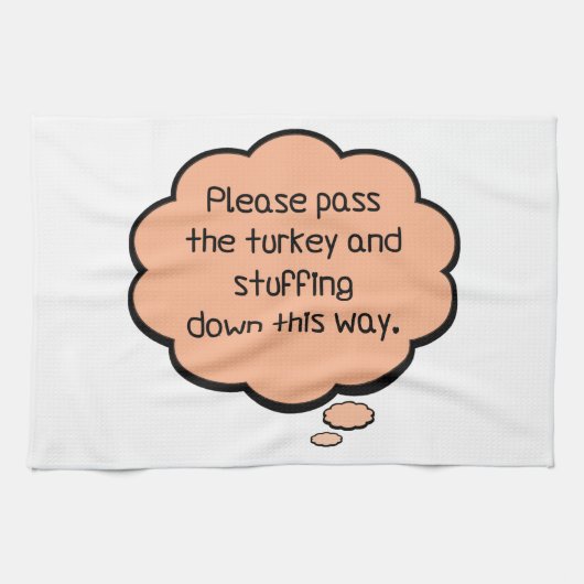 Geef het Turkije en het stuwen. Theedoek (Horizontaal)