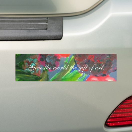Geef het van de Bumpersticker van de Kunst (Op auto)