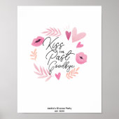 Geef het verleden een afscheidskus Scheidingsfeest Poster (Voorkant)