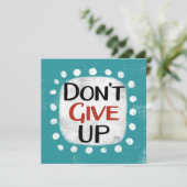 Geef het Wenskaart niet op Kaart (Staand voorkant)